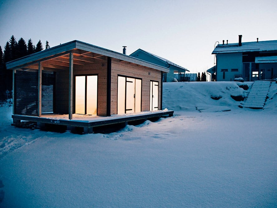 sauna chalet extérieur