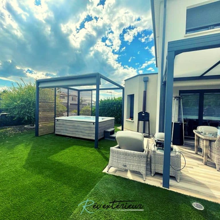 pergola avec toile rétractable imperméable