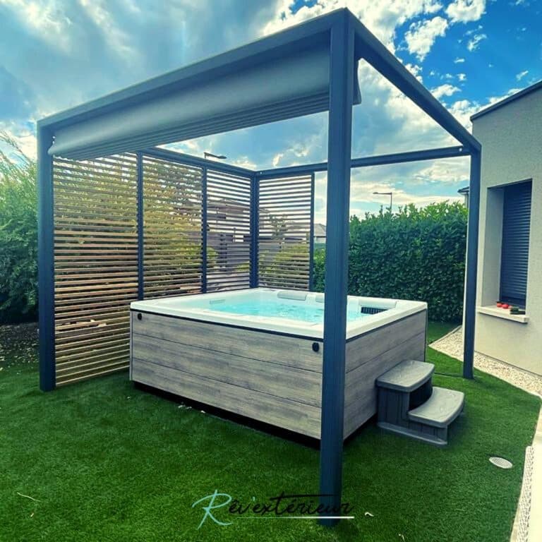 pergola avec toile rétractable imperméable