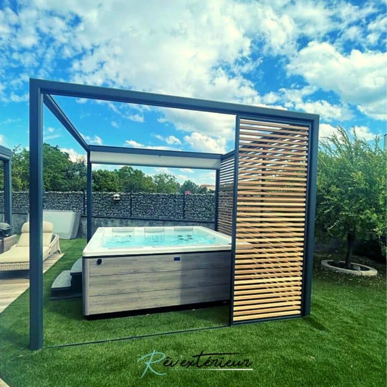 pergola avec toile rétractable imperméable