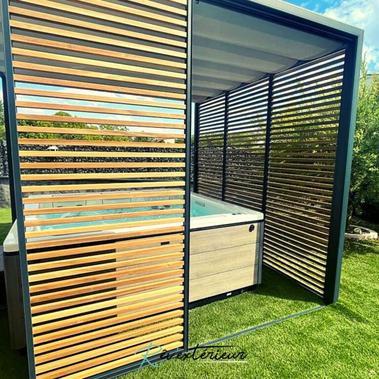 pergola avec toile rétractable imperméable