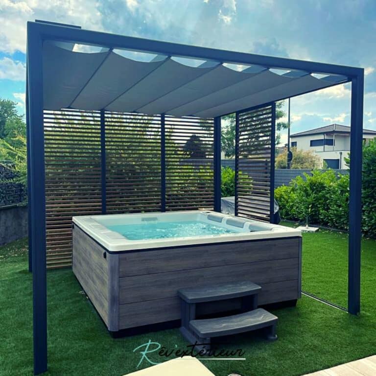 pergola avec toile rétractable imperméable