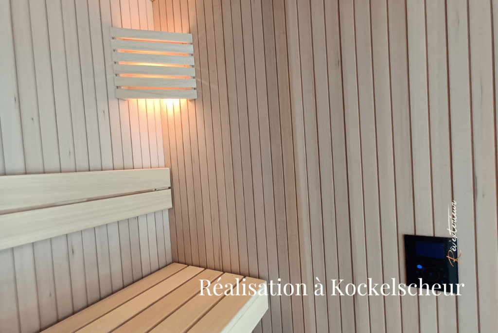 Un sauna sur-mesure et design à Koeckelscheuer