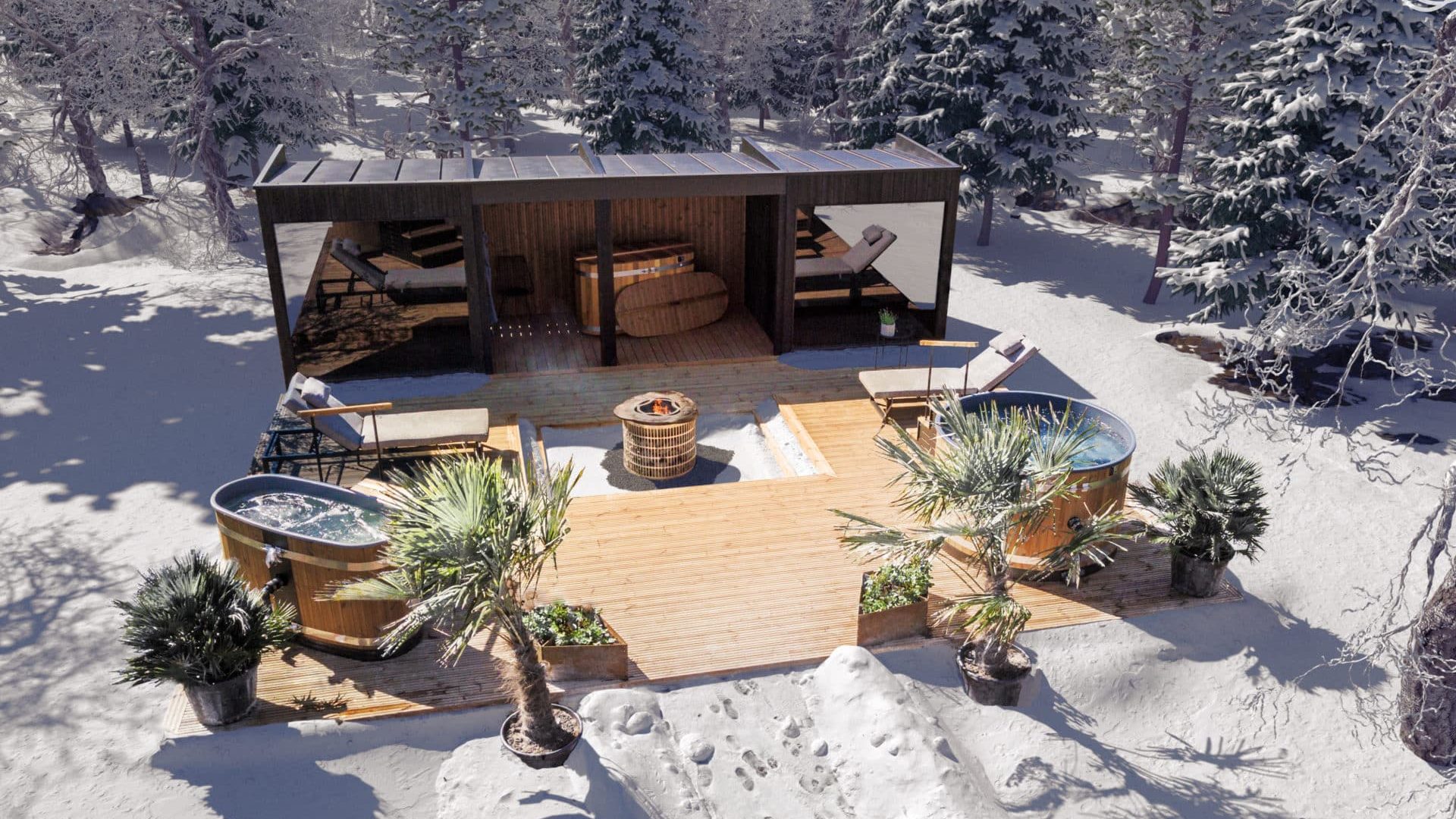 Kirami sauna extérieur luxembourg