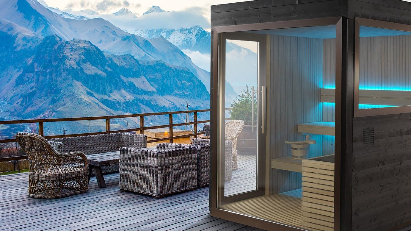Sauna One Outdoor sauna design extérieur luxembourg revexterieur