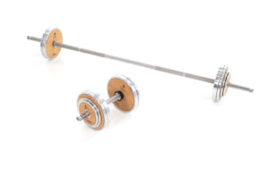 Weightplate Haltères Design en bois