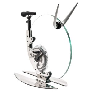 Le seul vélo d'appartement design en verre