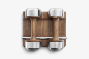 Dumbbells Stainless Natural Walnut