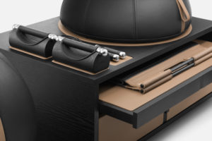 RACKA Steel Walnut BlackBrown