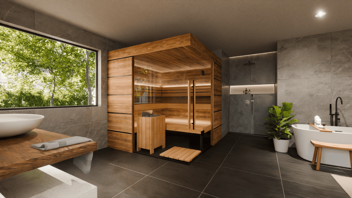 St. Moritz sauna intérieur