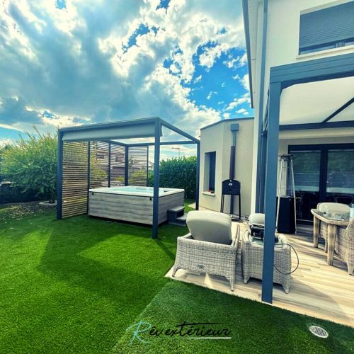 Pergola Sundaze Luxembourg pergola avec toile rétractable imperméable